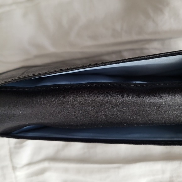 Coach Signature Canvas Trifold Turnlock Wallet With Matching Checkbook Cover - Picture 10 of 11